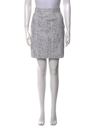 Escada Polka Dot Print Knee-Length Skirt