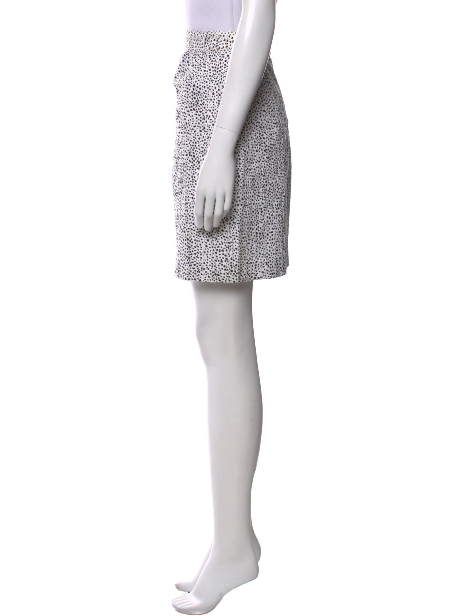 Escada Polka Dot Print Knee-Length Skirt
