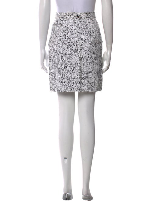 Escada Polka Dot Print Knee-Length Skirt