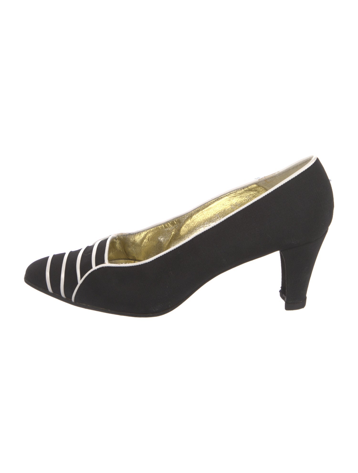 Escada Vintage Striped Pumps