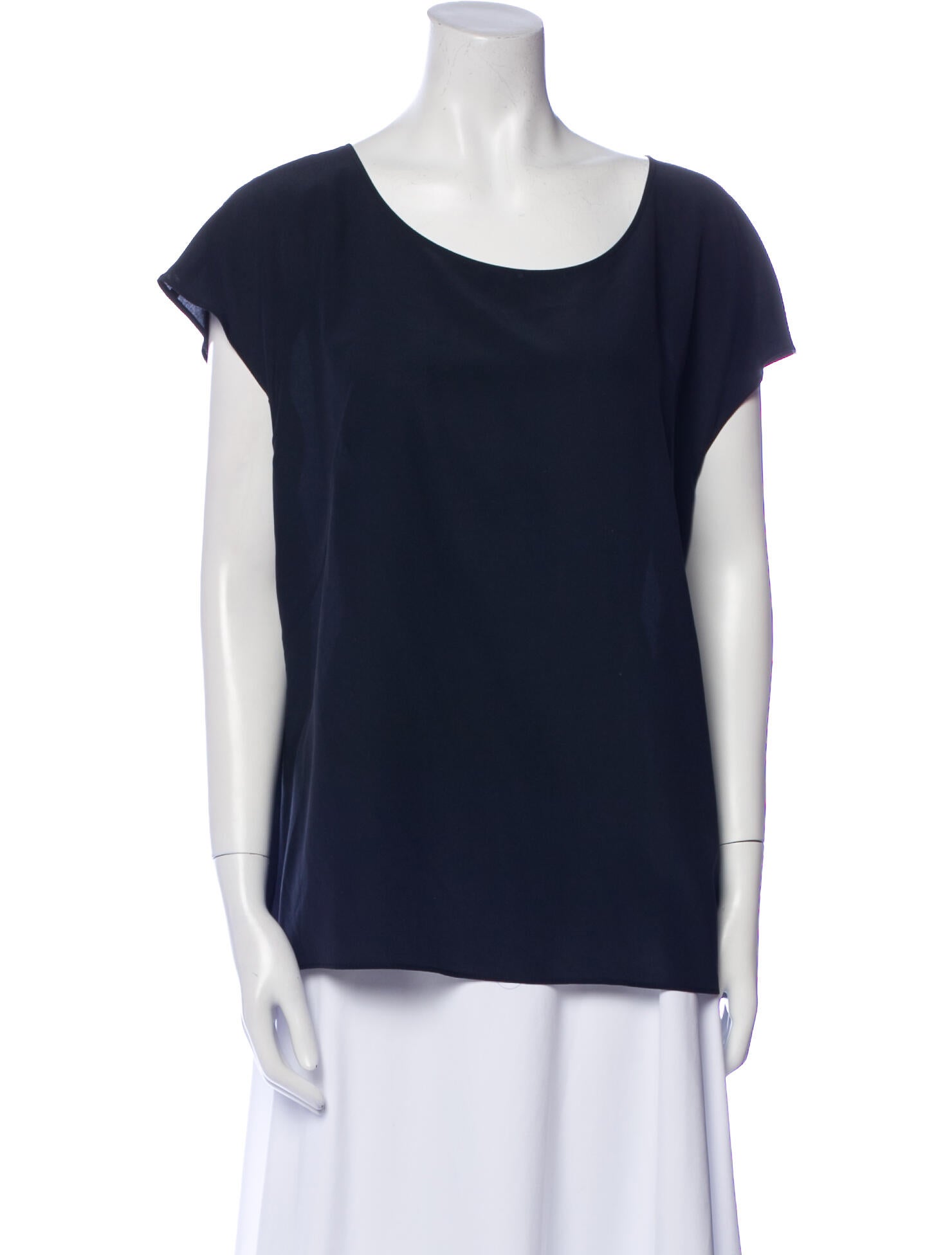 Escada Silk Scoop Neck T-Shirt