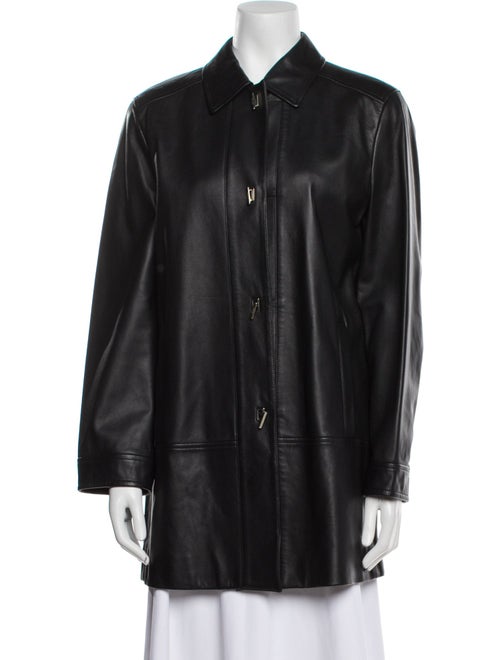 Escada Leather Trench Coat