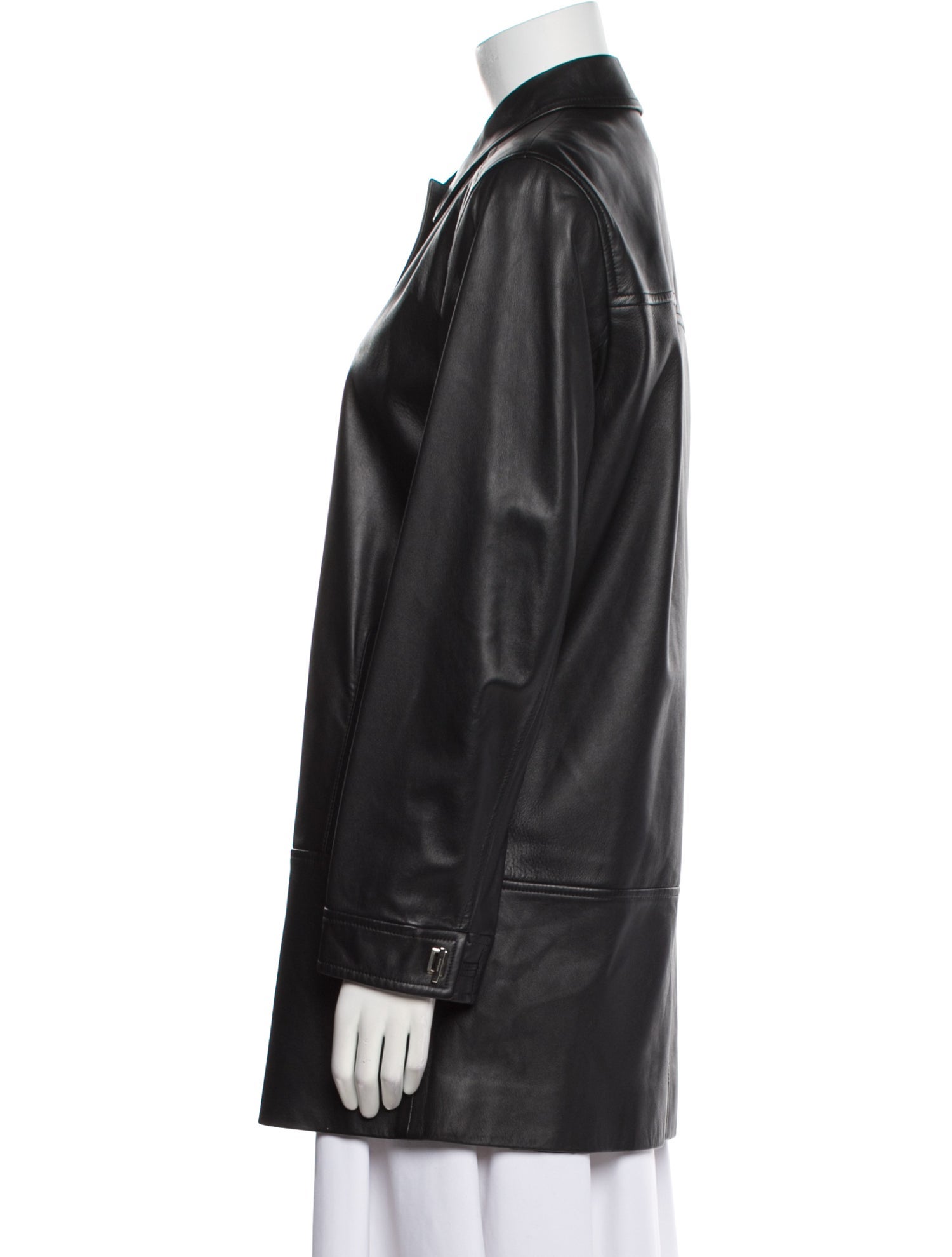 Escada Leather Trench Coat