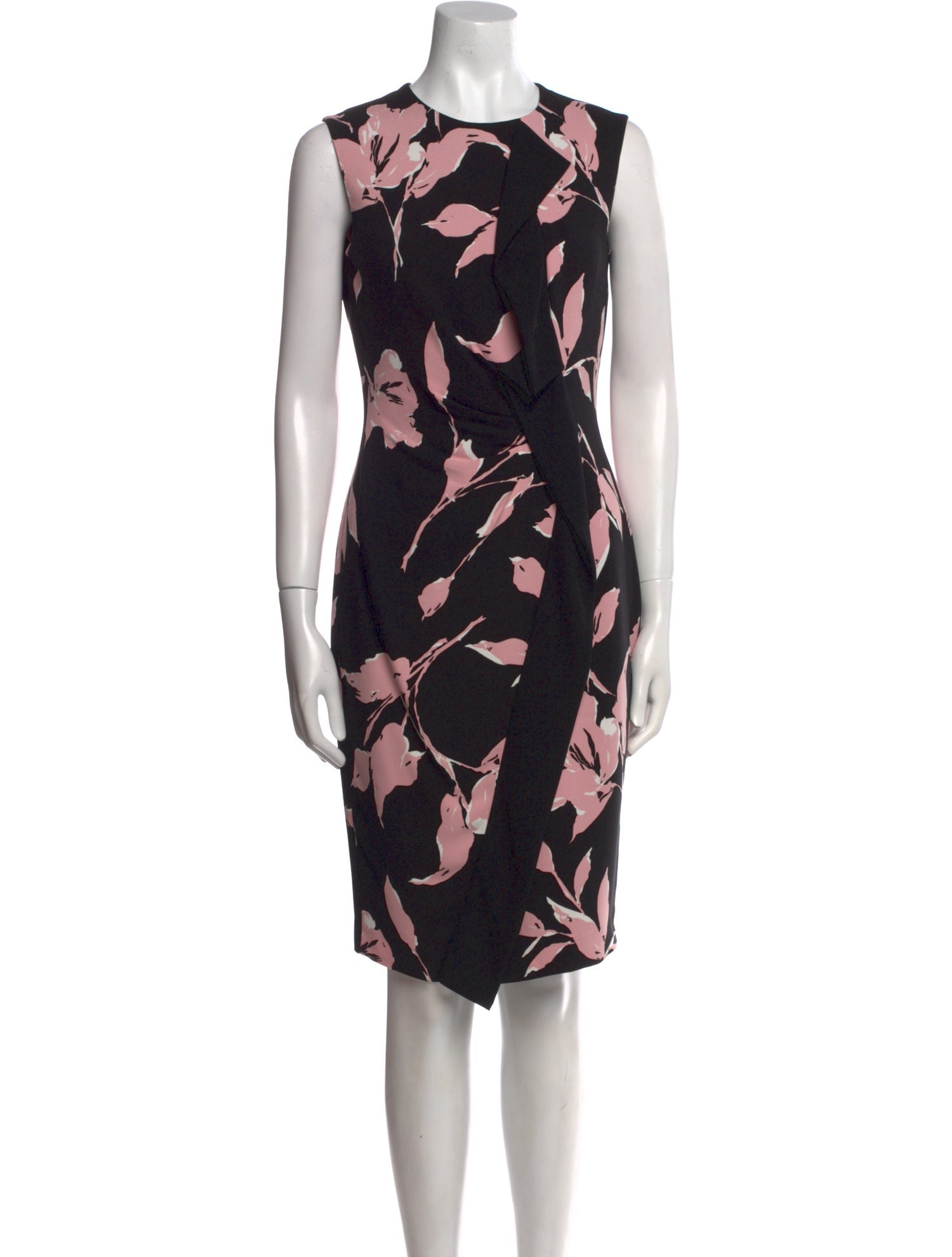 Escada Floral Print Knee-Length Dress