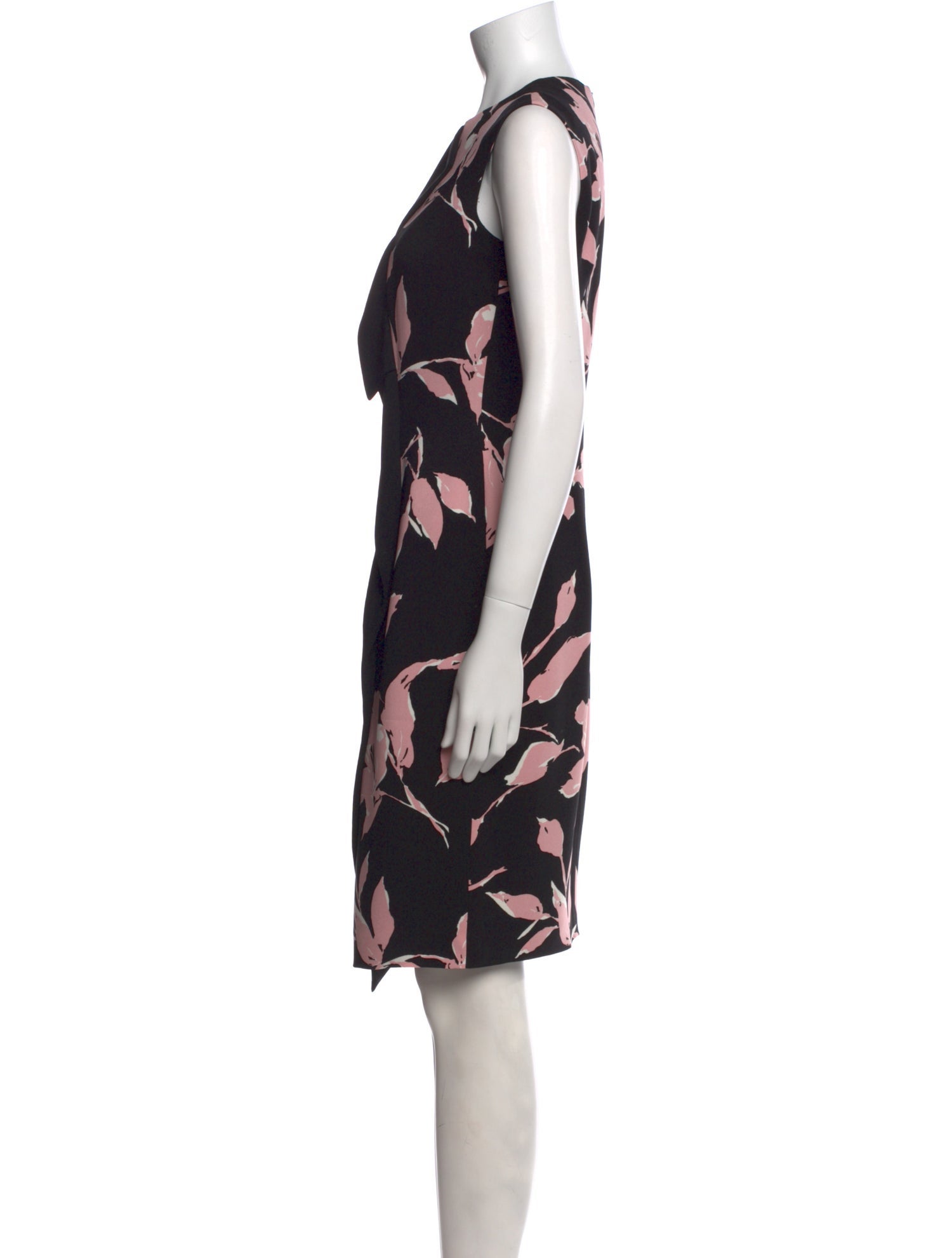 Escada Floral Print Knee-Length Dress