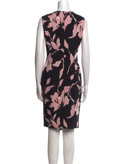 Escada Floral Print Knee-Length Dress
