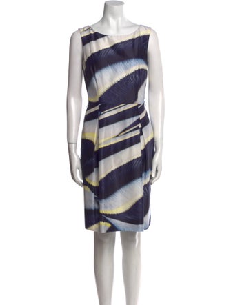 Escada Printed Knee-Length Dress