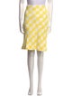 Escada Plaid Print Knee-Length Skirt