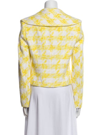 Escada Houndstooth Print Blazer