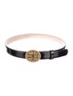 Escada Skinny Patent Leather Waist Belt