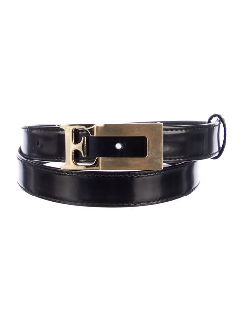 Escada Skinny Leather Waist Belt