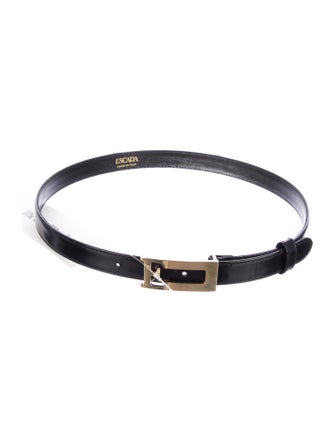 Escada Skinny Leather Waist Belt
