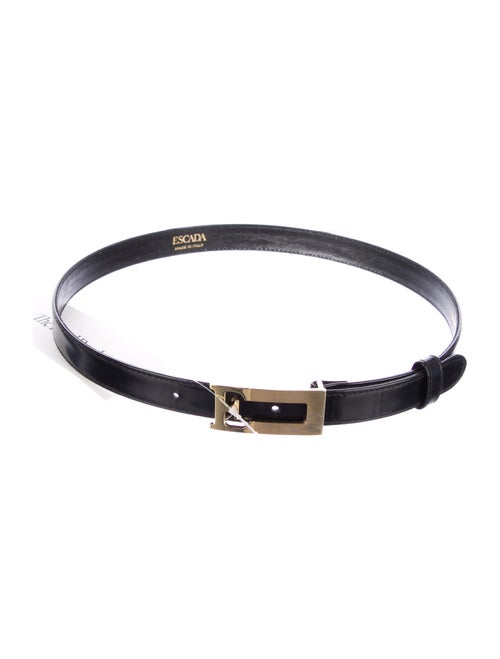 Escada Skinny Leather Waist Belt