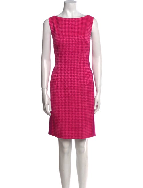 Escada Houndstooth Print Mini Dress