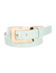 Escada Skinny Embossed Leather Belt