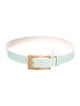 Escada Skinny Embossed Leather Belt
