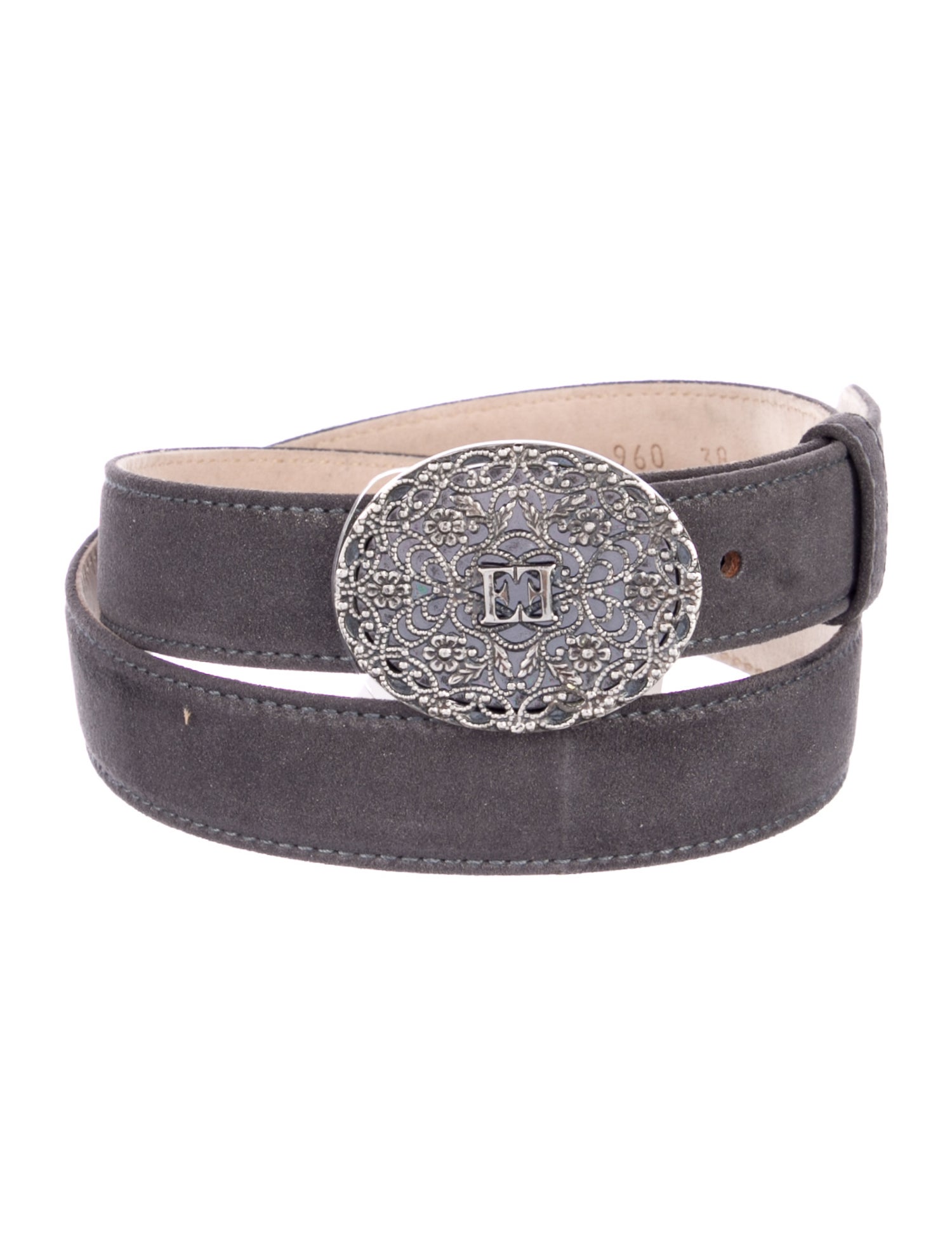 Escada Skinny Suede Waist Belt