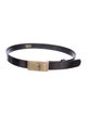 Escada Skinny Embossed Leather Waist Belt