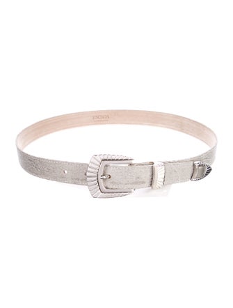 Escada Skinny Leather Belt