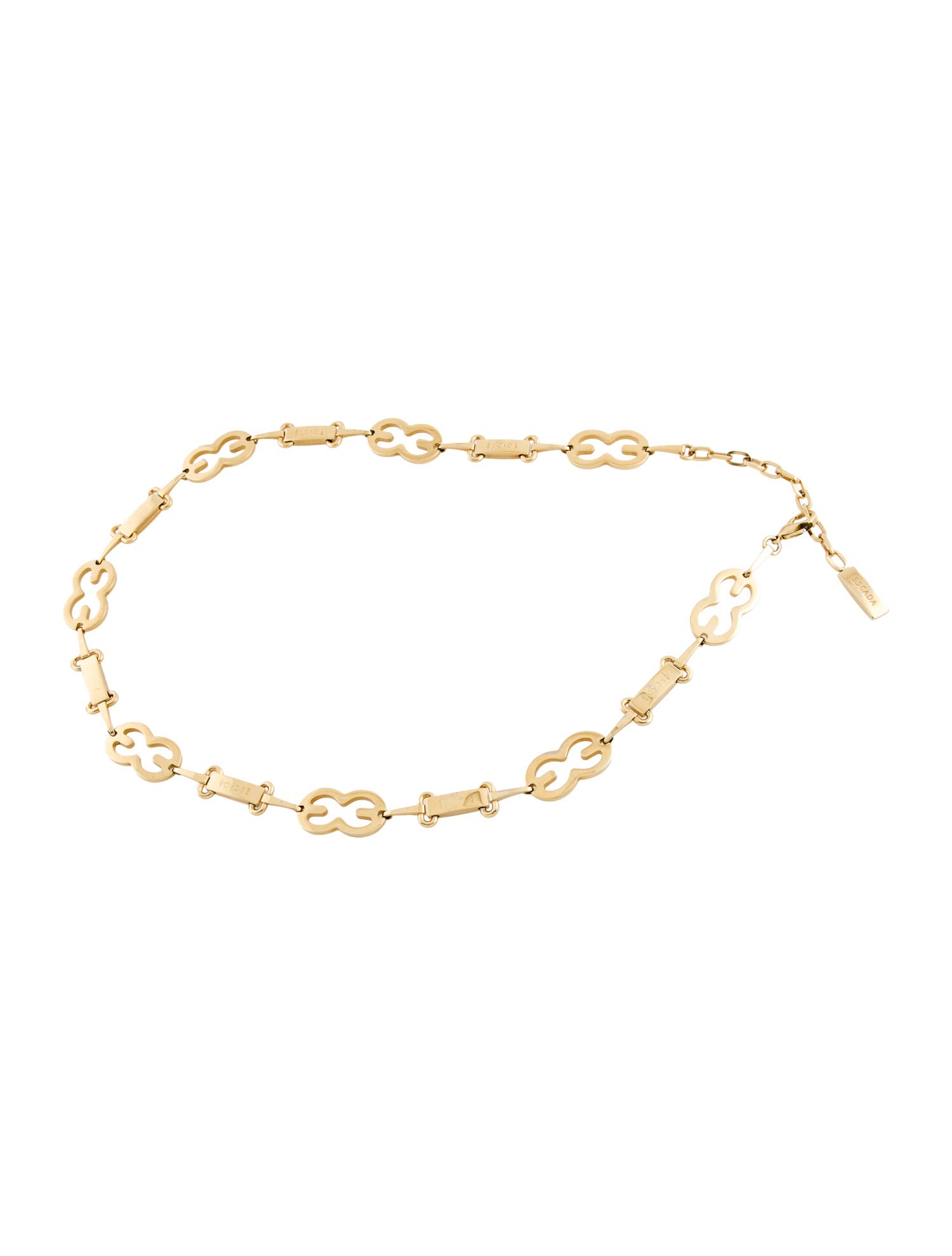 Escada Skinny Metal Waist Belt