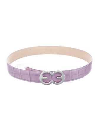 Escada Skinny Leather Waist Belt