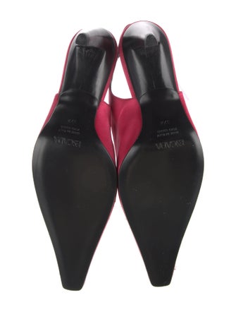 Escada Satin Slingback Pumps