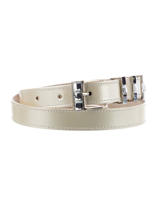 Escada Skinny Leather Waist Belt