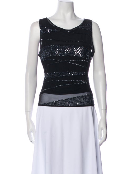 Escada Scoop Neck Sleeveless Top