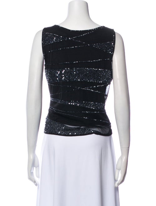 Escada Scoop Neck Sleeveless Top