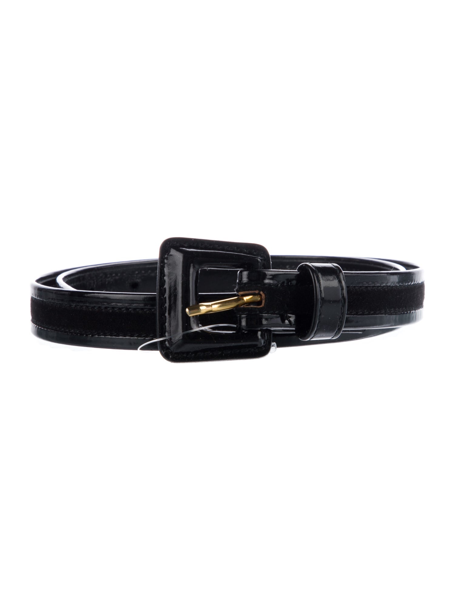 Escada Skinny Patent Leather Belt
