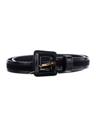 Escada Skinny Patent Leather Belt