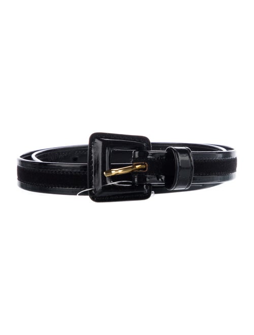 Escada Skinny Patent Leather Belt