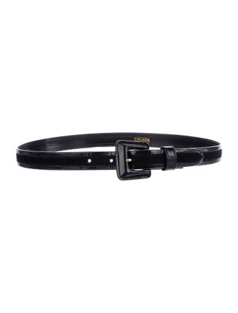 Escada Skinny Patent Leather Belt