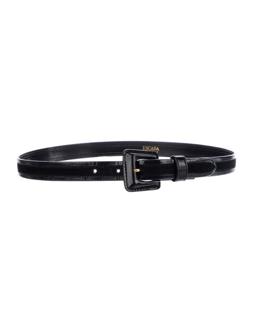 Escada Skinny Patent Leather Belt