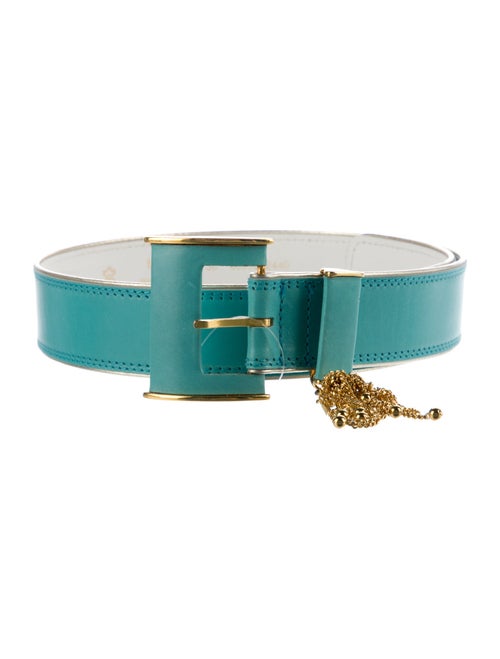 Escada Leather Tassel Accents Belt