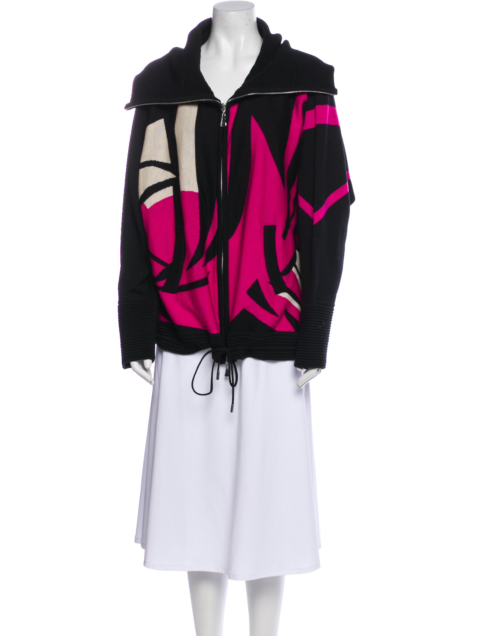 Escada Virgin Wool Printed Jacket