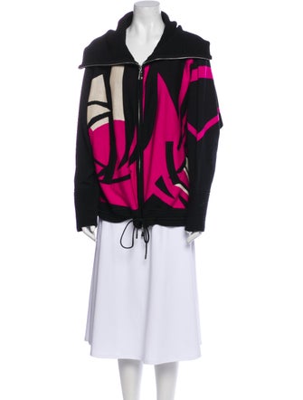 Escada Virgin Wool Printed Jacket