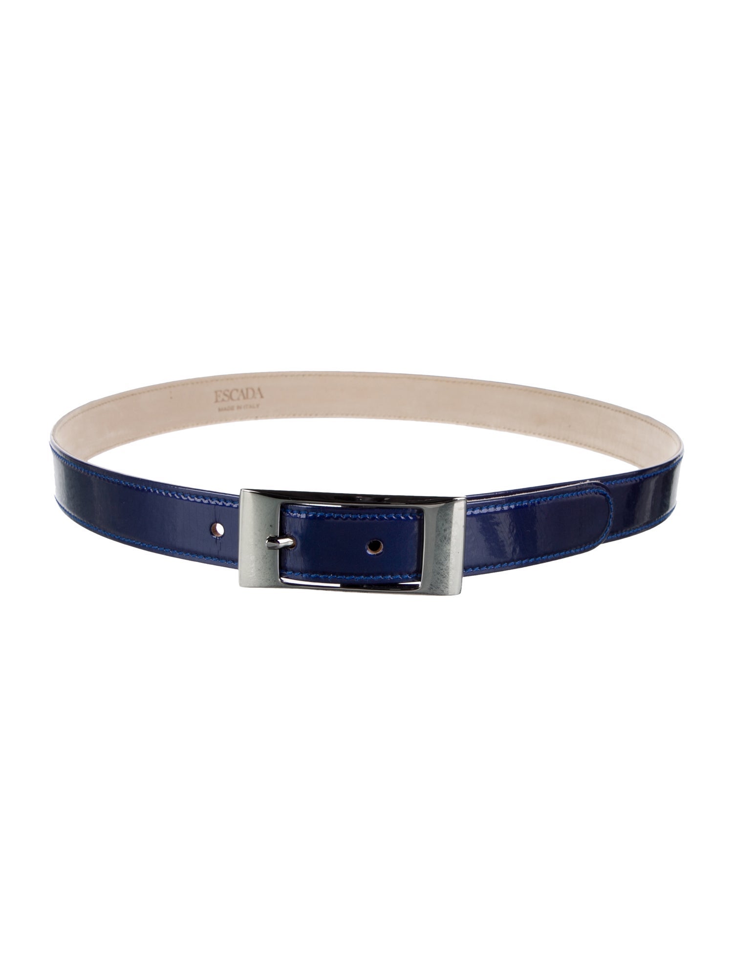 Escada Skinny Patent Leather Waist Belt