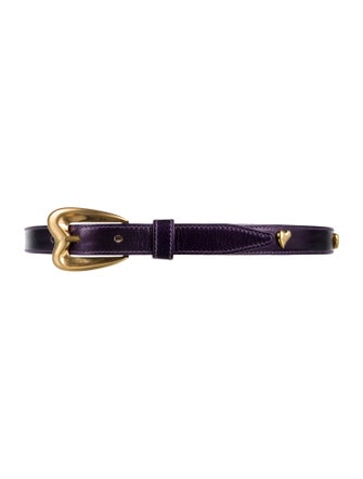 Escada Skinny Leather Waist Belt