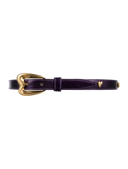 Escada Skinny Leather Waist Belt