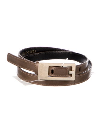 Escada Skinny Leather Belt