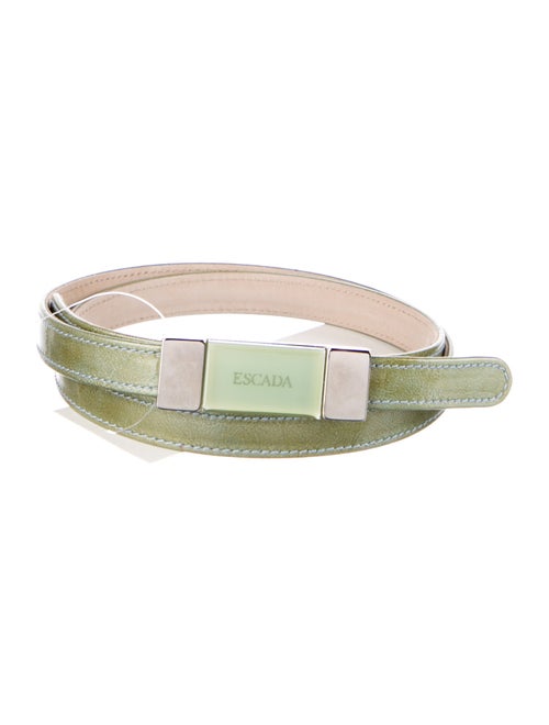 Escada Skinny Leather Waist Belt