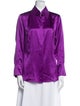 Escada Silk Long Sleeve Button-Up Top