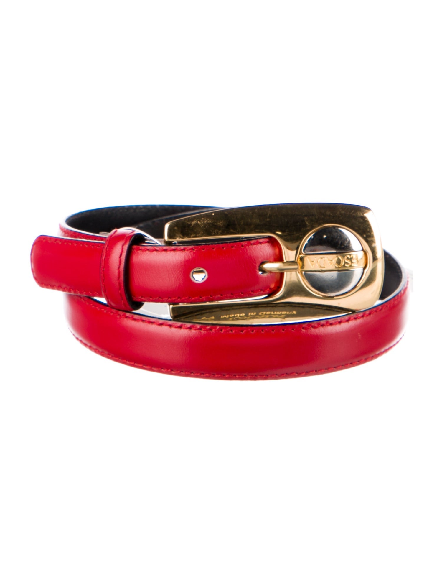Escada Skinny Leather Belt