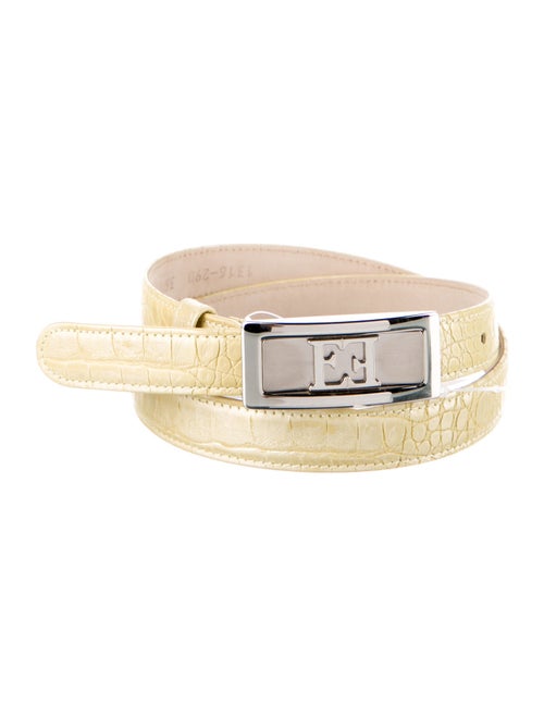 Escada Skinny Leather Belt