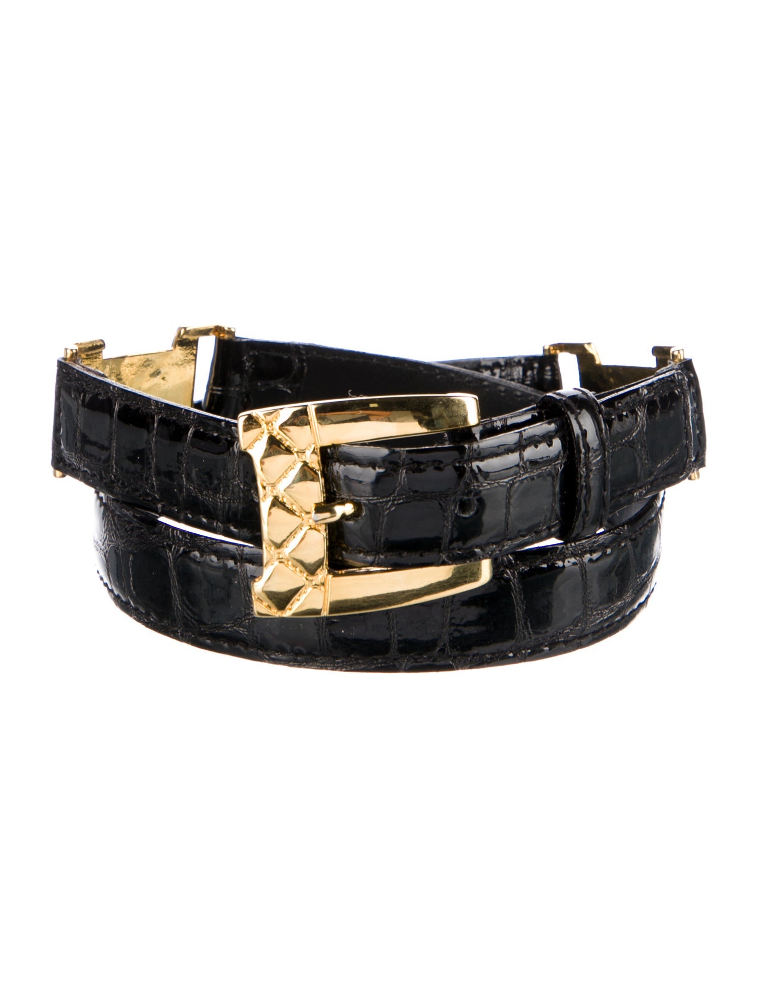 Escada Skinny Leather Belt