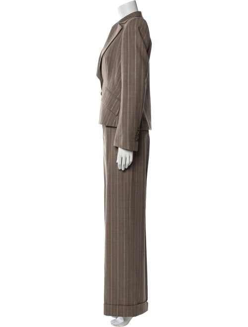 Escada Wool Striped Pantsuit