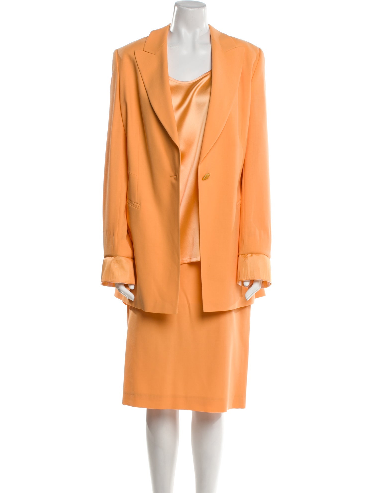 Escada Vintage Virgin Wool Skirt Suit w/ Tags