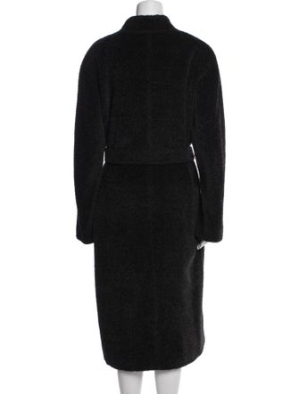 Escada Alpaca Faux Fur Coat