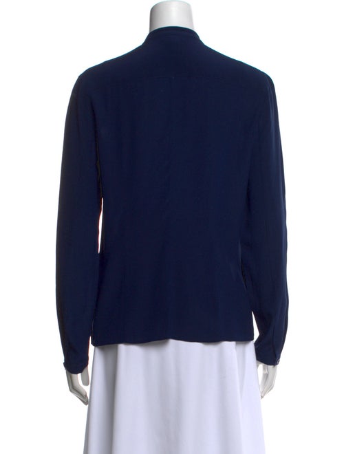 Escada Silk Long Sleeve Button-Up Top